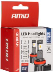 Led ajovalopolttimo H8 H9 H11 CANBUS 2 kpl