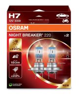 Osram Night Breaker +220% halogeeni polttimo H7 55W 12V 2 kpl