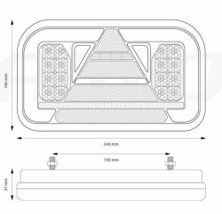 Led-takavalot pari dynaaminen vilkku